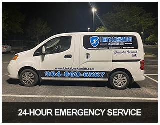 image of Link's van on a 24-hour emergency call